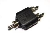 ADAPTADOR RCA MACHO X 2 RCA MACHO